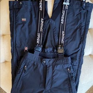 Women Spyder Thinsulate Ski Pants Black with 4